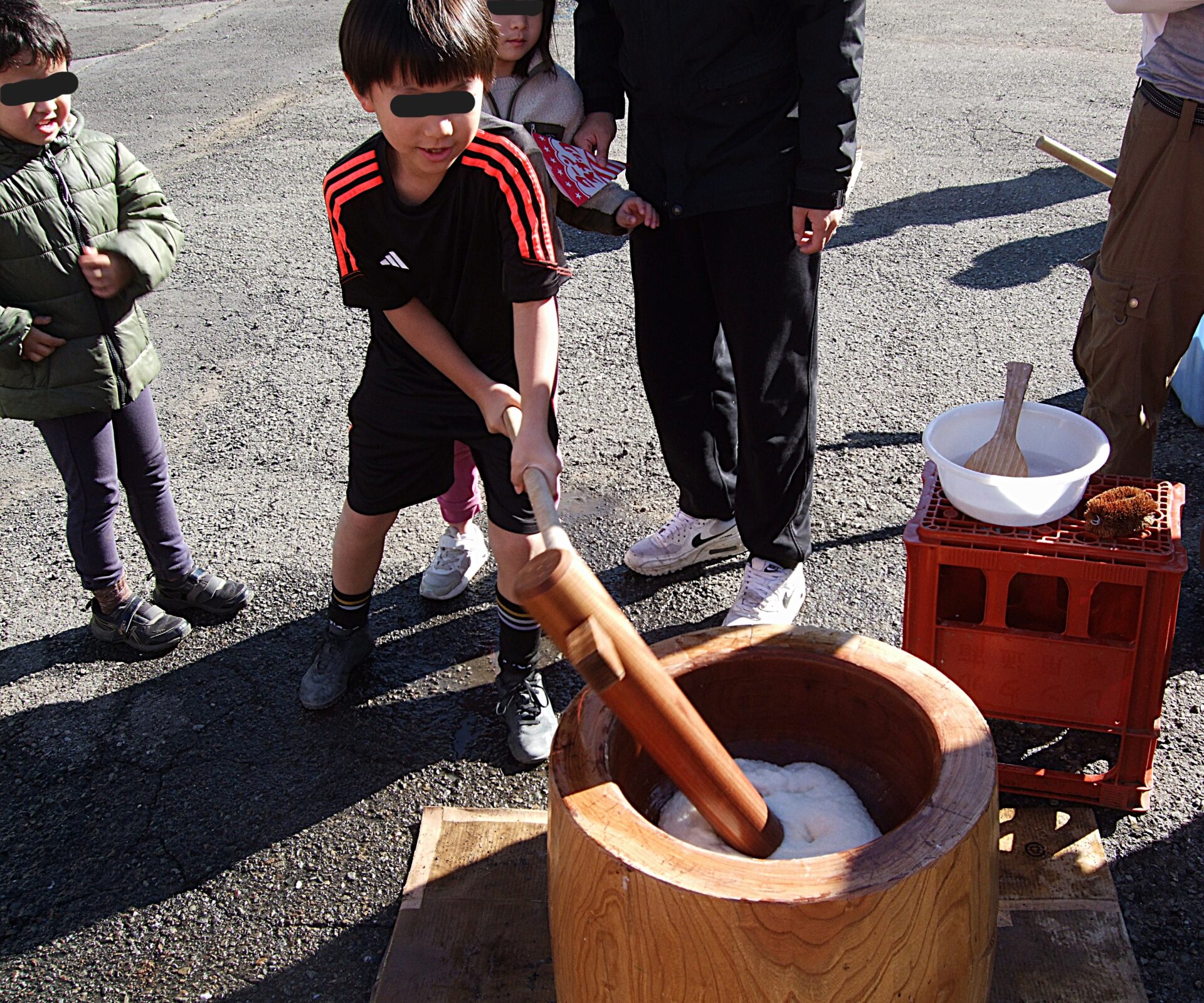 餅つきの一日
